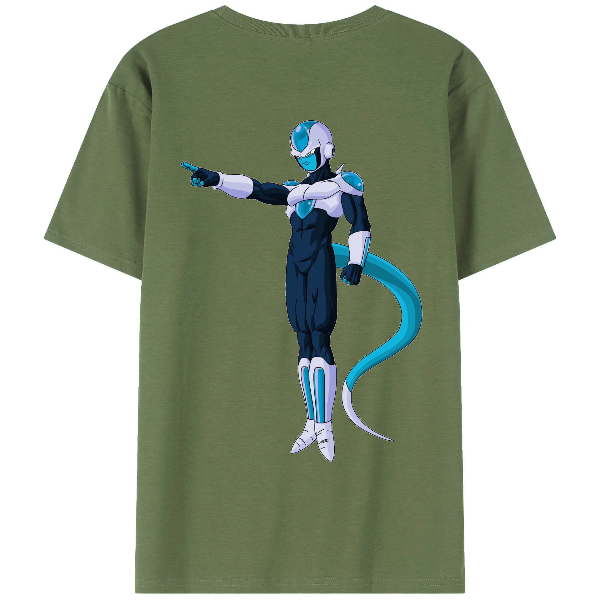 （画像用） ドラゴンボール フリーザ DRAGON BALL Frieza 綿100％ メンズ半袖Tシャツ（バックプリント） 通気性
